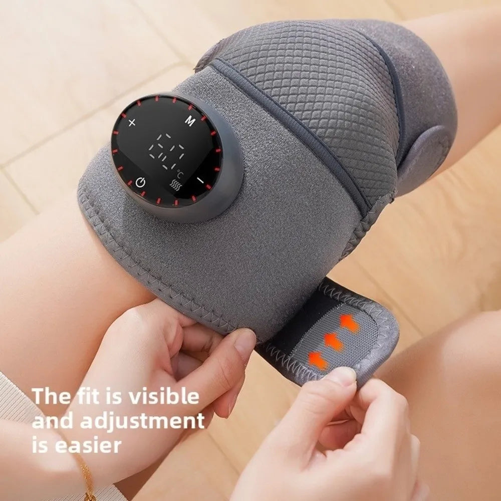 New Pain Relief Knee Massager USB Recharging 5 Heating Mode Heated Knee Pad Muscle Relaxation Heated Knee Guards Home Use