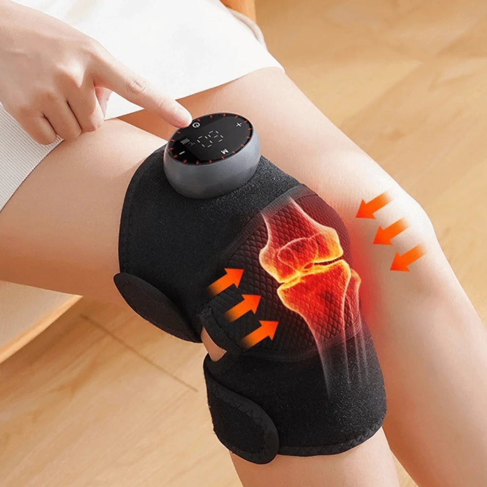New Pain Relief Knee Massager USB Recharging 5 Heating Mode Heated Knee Pad Muscle Relaxation Heated Knee Guards Home Use